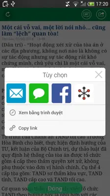 Dân trí android App screenshot 2